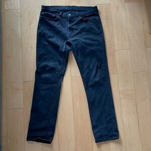 Levi's Men's Slim Straight Jeans - Dark Blue Denim